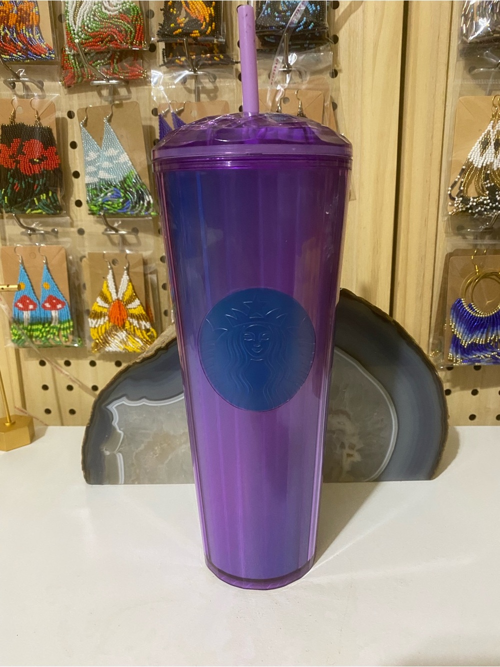Starbucks Purple Ombre Reusable Tumbler with Straw